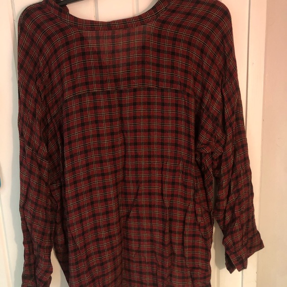 Zara Plaid Top - Picture 2 of 2
